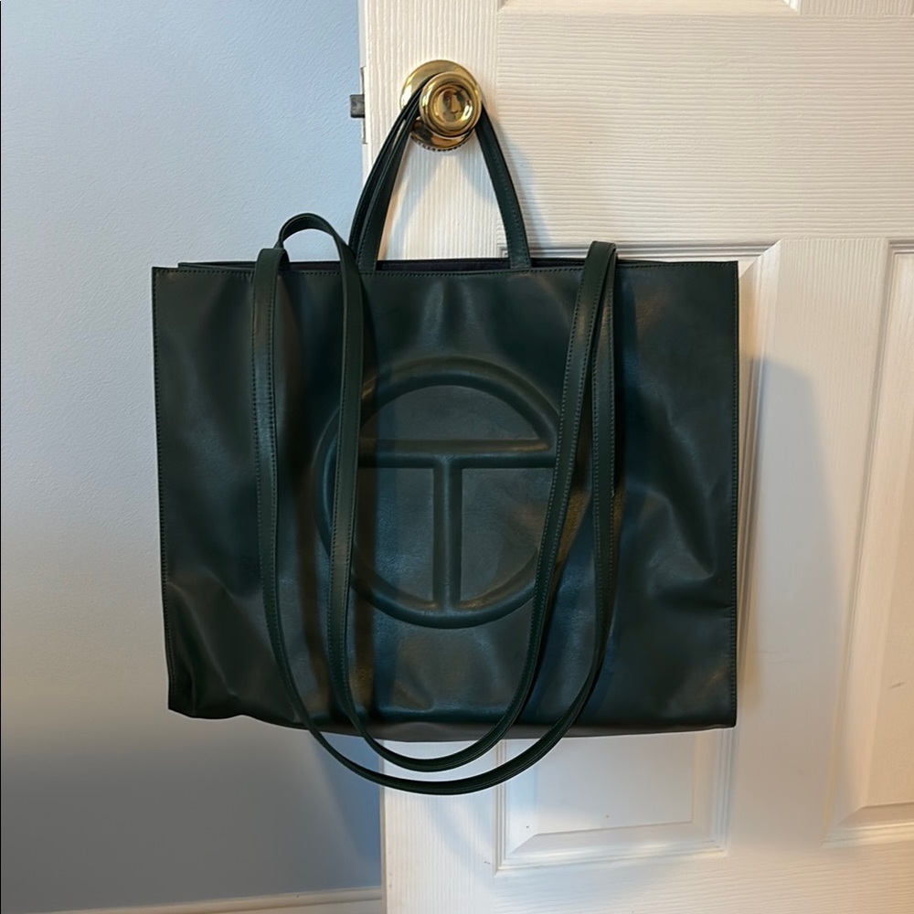 Telfar Dark Green Tote Bag